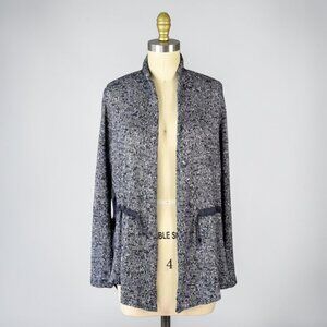 ANTHROPOLOGIE DOLAN LEFT COAST ANORAK MARLED KNIT OPEN FRONT CARDIGAN